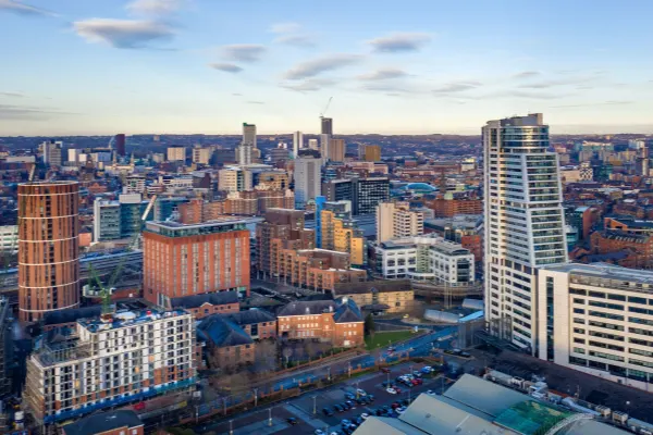 Leeds city streets for lifestyle dating in the UK